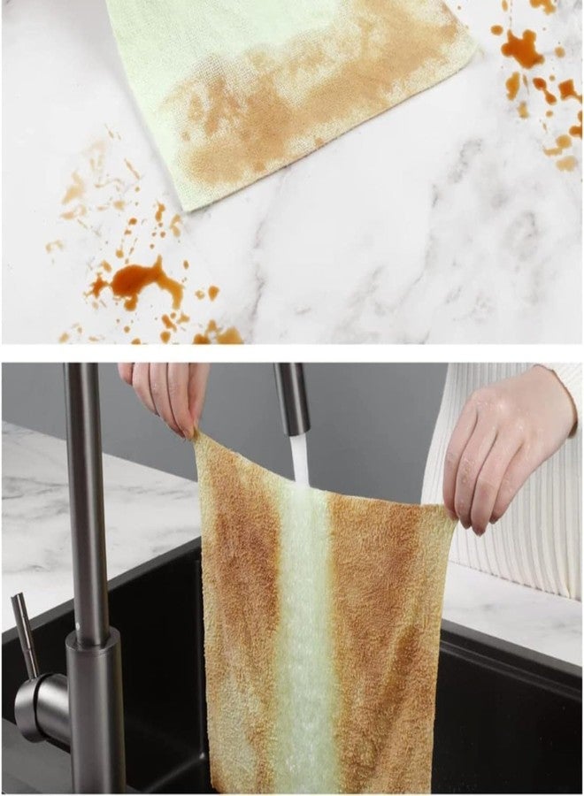 LANLOY Microfiber Cleaning Cloth Roll, 30 Pack Tear-Away Reusable Towels for Kitchen, Car, Garage & Home - Washable Paper Towel Alternative, Highly Absorbent, 26x26cm (Multicolor) - Image 5
